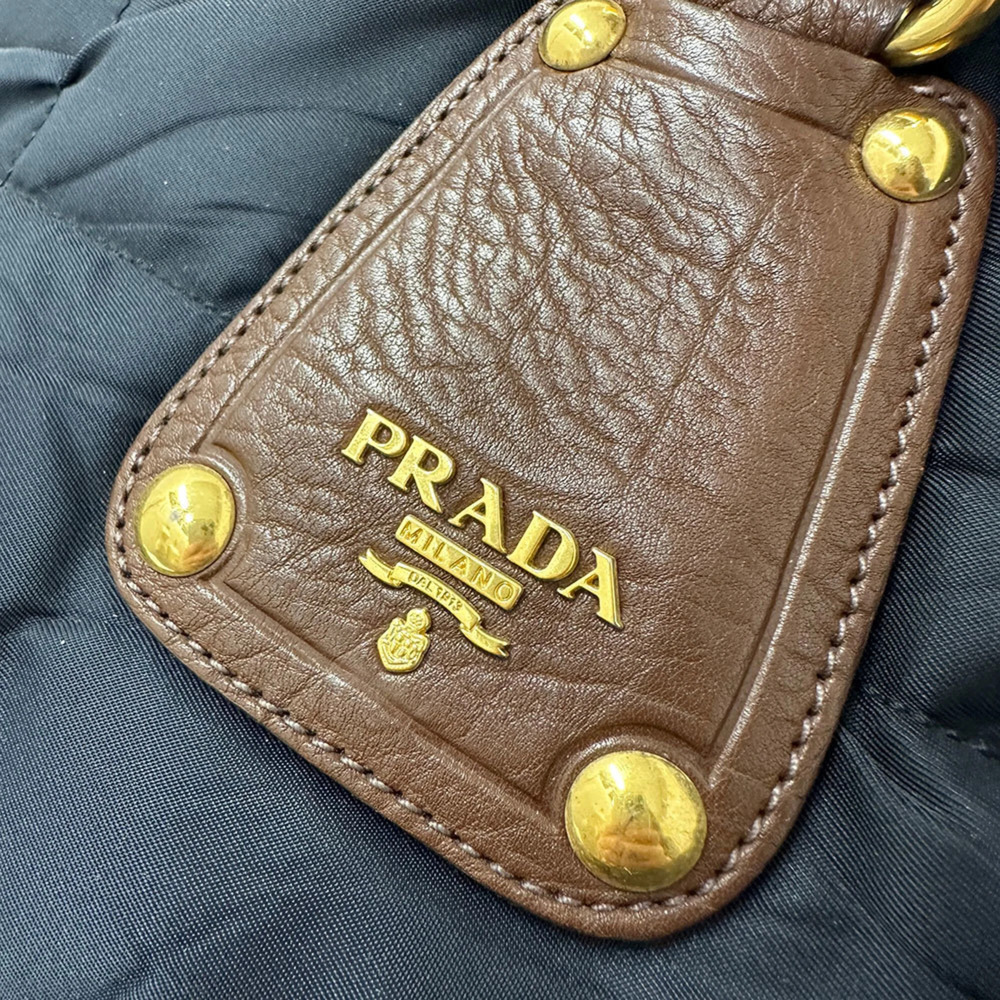 Prada handbag for women and men, brand name, handbag/shoulder bag, 2-way, nyl... - Picture 7 of 11